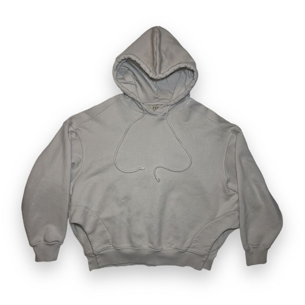 Velvet by Graham & Spencer Tobbie Oversized Hoodie XS Ash Gray Made in USA